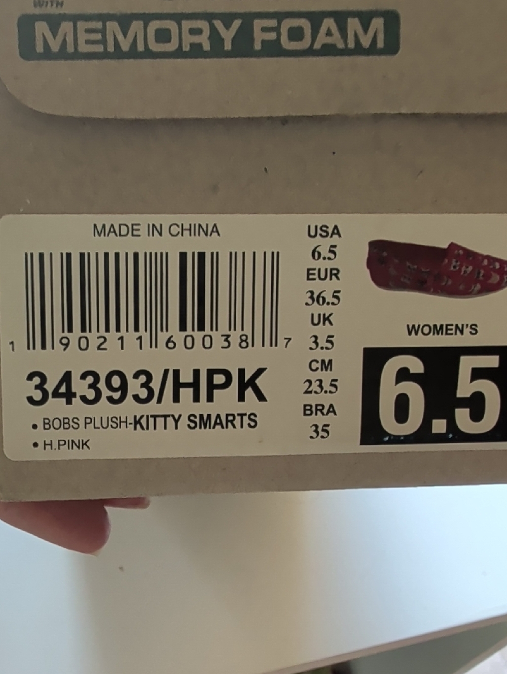 Skechers Bobs Bright Pink Cat Print Slip-Ons - Picture 7 of 7